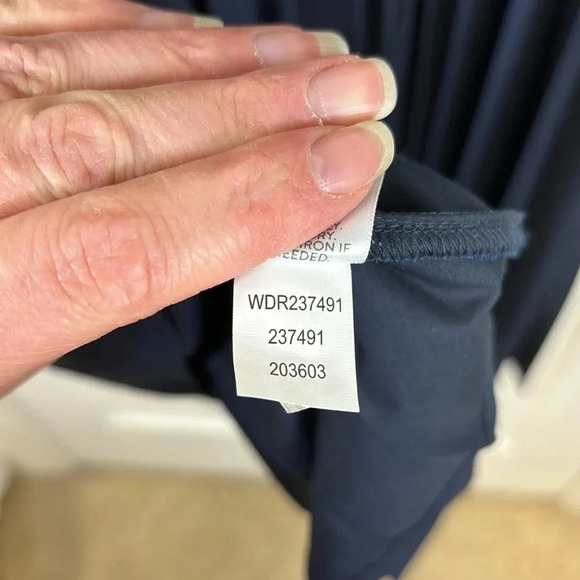 NWT J. Jill navy pleated back sleeveless dress sz xs - Picture 11 of 13